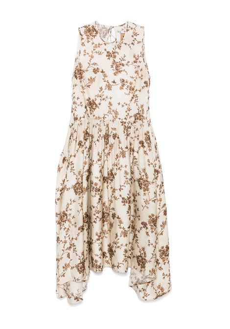 avery dress woman white and brown UMA WANG | UW5053UW016